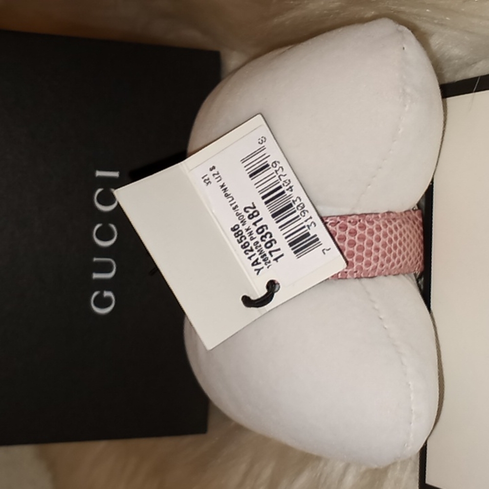 Gucci Pink Snakeskin Leather Band Watch - Picture 7 of 13